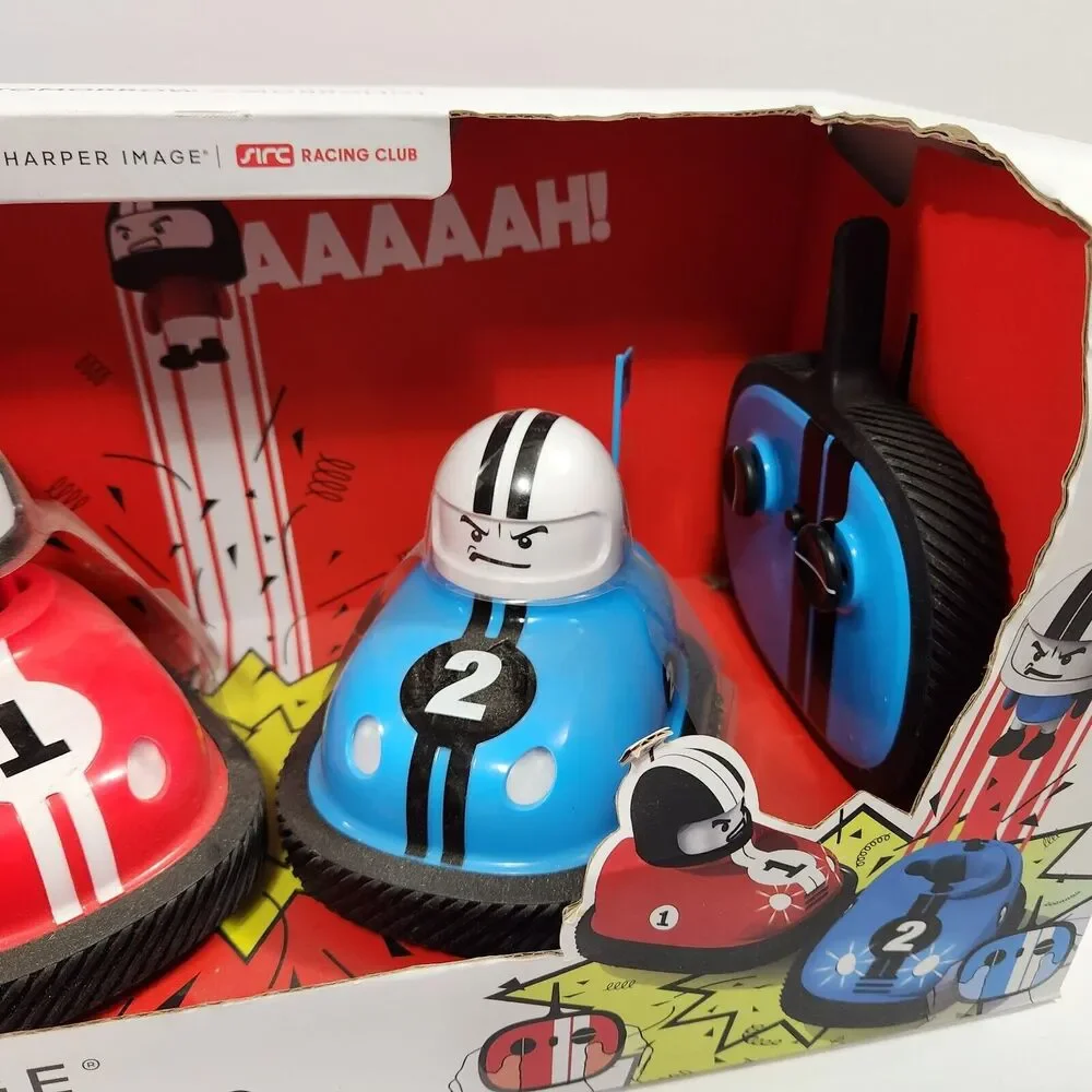 Sharper Image Road Rage Speed Bumpers Remote Control Ejecting Bumper Cars NEW